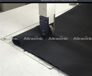 Màquina de cosir ultrasònica enrotllable per a material impermeable TPU