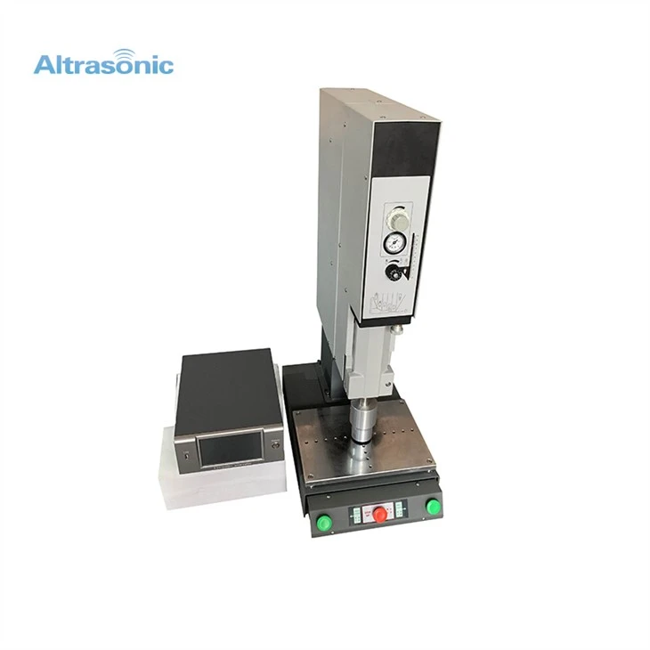 Màquina de soldadura de plàstic ultrasònica personalitzable amb transductor i banya